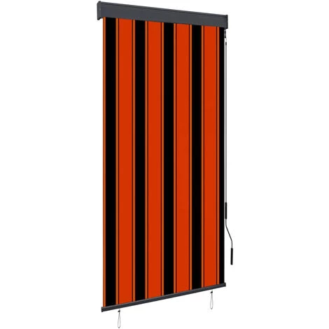 ASUPERMALL Store Roulant D'exterieur 80x250 Cm Orange Et Marron 6 ASUPERMALL Store Roulant D'exterieur 80x250 Cm Orange Et Marron – Image 4