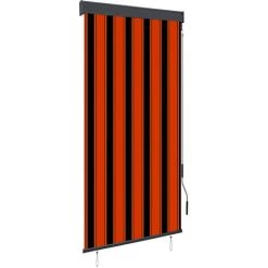 ASUPERMALL Store Roulant D'exterieur 100x250 Cm Orange Et Marron -Tente de réception Soldes 26965310 5