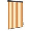 ASUPERMALL Store Roulant D'exterieur 120x250 Cm Blanc Et Orange -Tente de réception Soldes 26965315 1