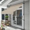 Store Banne Manuel Auvent Téléscopique 350 X 120 X 200-300 Cm Sable [pro.tec] -Tente de réception Soldes 27572218 1