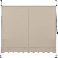 Store Banne Manuel Auvent Téléscopique 350 X 120 X 200-300 Cm Sable [pro.tec] -Tente de réception Soldes 27572218 5