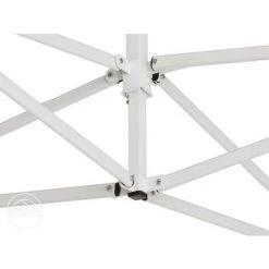 INTENT24.FR INTENT24 3x4,5 M Tente Pliante - Acier, PES Env. 300g/m², Côté Panoramique, Blanc - Blanc -Tente de réception Soldes 27736913 3