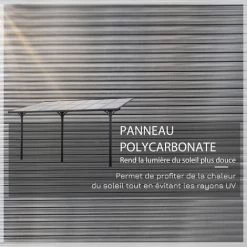 Outsunny Pergola Rigide Alu. Polycarbonate Dim. 4,35L X 3l X 2,7H M Pavillon De Jardin Adossable Gris - Gris 11 Outsunny Pergola Rigide Alu. Polycarbonate Dim. 4,35L X 3l X 2,7H M Pavillon De Jardin Adossable Gris - Gris -Tente de réception Soldes 27823674 5