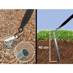 INTENT24.FR Kit Anti-tempête Pour Tous Les Types De Tentes - Avec Système D'ancrage Pour Sol Meuble (terre) - Noir 9 INTENT24.FR Kit Anti-tempête Pour Tous Les Types De Tentes - Avec Système D'ancrage Pour Sol Meuble (terre) - Noir -Tente de réception Soldes 27849033 4