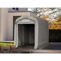 INTENT24.FR 1,6x2,4 M Garage, Abri, PVC Env. 550 G/m², H. 1,7m, Gris - Gris -Tente de réception Soldes 27941383 3