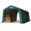 INTENT24.FR Abri Tunnel 3,3x6 M, PVC Env. 550g/m², Vert Foncé, Ancrâge Sol Dur - Vert -Tente de réception Soldes 27941877 1
