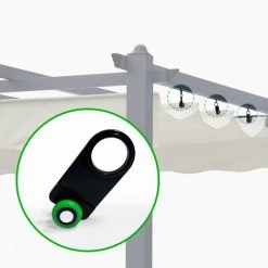 ELIOS PARASOLS 10 Crochets Coulissants De Rails Chariots Pour Toile De Belvédère 3x3 Firenze -Tente de réception Soldes 28376489 3