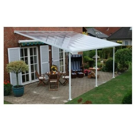 PALRAM Toit Terrasse FERIA 4 X 4m - Blanc 4 PALRAM Toit Terrasse FERIA 4 X 4m - Blanc – Image 2