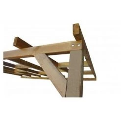 CHALET & JARDIN Toit Couv'Terrasse® En Bois 3x5,5 M - Sans Toit Polycarbonate -Tente de réception Soldes 28589131 4