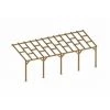 CHALET & JARDIN Toit Couv'Terrasse® En Bois 3x7,4 M - Sans Toit Polycarbonate
