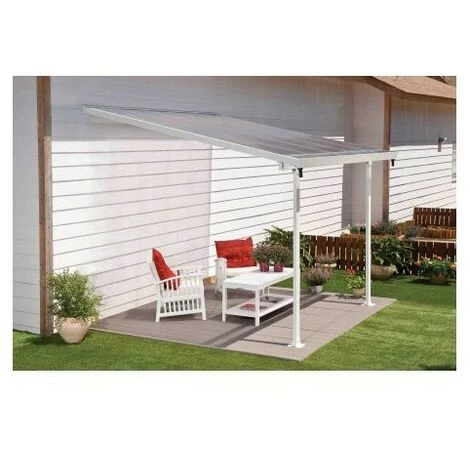 PALRAM Toit Terrasse FERIA 3 X 3 - Blanc 4 PALRAM Toit Terrasse FERIA 3 X 3 - Blanc – Image 2