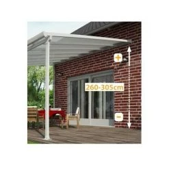 PALRAM Toit Terrasse FERIA 3 X 3 - Blanc 9 PALRAM Toit Terrasse FERIA 3 X 3 - Blanc -Tente de réception Soldes 28589153 3