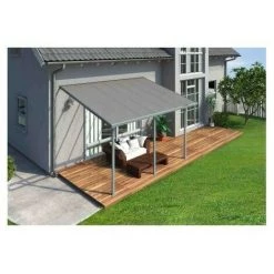 CHALET & JARDIN Toit Terrasse FERIA 3 X 4 - Gris -Tente de réception Soldes 28589180 4