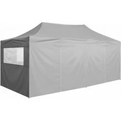 TRUE DEAL Tente De Réception Pliable Avec 4 Parois 3x6 M Acier Anthracite -Tente de réception Soldes 28677752 5