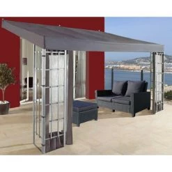 Quick-Star 3 Parois Panneau Latéral 3 X 4 Pergola 3x4m Anthracite -Tente de réception Soldes 28825615 4