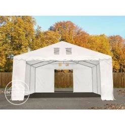 INTENT24.FR 6x12m Tente De Stockage INTENT24, PVC Env. 550 G/m², H. 2,6m - Vert -Tente de réception Soldes 28825728 3