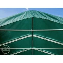 INTENT24.FR Abri Tunnel 6x6 M Bâche En PVC Env. 550g/m² Abri Résistant Aux Intempéries Tente De Stockage Vert Ancrage Pour Sol Meuble - Vert -Tente de réception Soldes 28953757 4