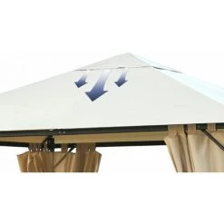 Quick-Star Pavillon Tonnelle Nice 3 X 4 M Beige -Tente de réception Soldes 29055554 3