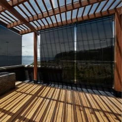 IDMARKET Lot De 3 Stores Enrouleurs Tamisants L.124 X H. 225 CM Pour Pergola Noir - Noir 9 IDMARKET Lot De 3 Stores Enrouleurs Tamisants L.124 X H. 225 CM Pour Pergola Noir - Noir -Tente de réception Soldes 29109574 3