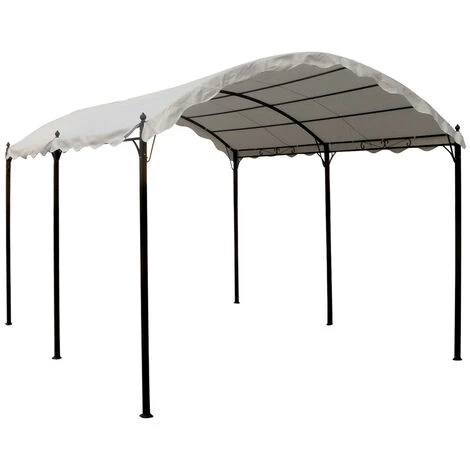 ELIOS PARASOLS Gazebo En Acier Anti-uv 3x4 Pour Abri De Voiture, De Bar Et Jardin Onda | Noir 6 ELIOS PARASOLS Gazebo En Acier Anti-uv 3x4 Pour Abri De Voiture, De Bar Et Jardin Onda | Noir - Image 4