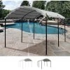 ELIOS PARASOLS Gazebo 3x4 Mètres Tonnelle De Voiture Bar Et Jardin En Acier Onda | Noir -Tente de réception Soldes 29148823 1