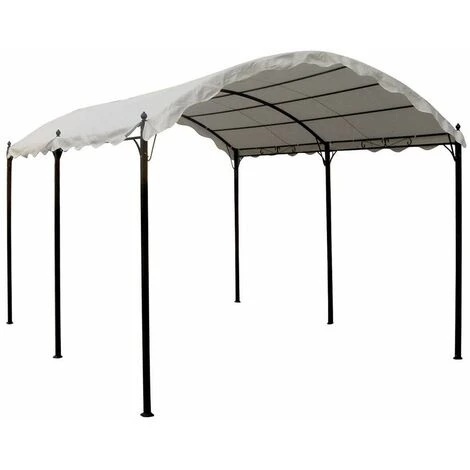 ELIOS PARASOLS Gazebo 3x4 Mètres Tonnelle De Voiture Bar Et Jardin En Acier Onda | Noir 4 ELIOS PARASOLS Gazebo 3x4 Mètres Tonnelle De Voiture Bar Et Jardin En Acier Onda | Noir - Image 2