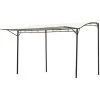 Outsunny Pergola Tonnelle De Jardin Avec Auvent Réglable Métal époxy Polyester Haute Densité Crème - Crème -Tente de réception Soldes 29167850 1