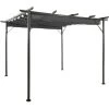VidaXL Pergola Avec Toit Rétractable Anthracite 3x3 M Acier 180 G/m² - Anthracite 1 VidaXL Pergola Avec Toit Rétractable Anthracite 3x3 M Acier 180 G/m² - Anthracite -Tente de réception Soldes 29226644 1