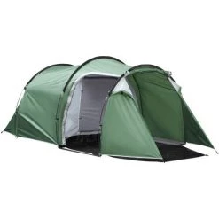 Outsunny Tente De Camping 2-3 Personnes Montage Facile 3 Portes Fenêtres Dim. 4,26L X 2,06l X 1,54H M Fibre Verre Polyester PE Vert