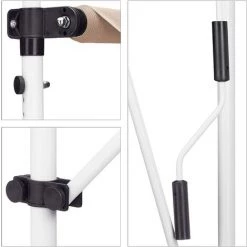 HELLOSHOP26 Store Banne Télescopique De Balcon Manivelle Hauteur Réglable Résistant Uv Polyester Acier 150 X 120 Cm Beige - Beige 11 HELLOSHOP26 Store Banne Télescopique De Balcon Manivelle Hauteur Réglable Résistant Uv Polyester Acier 150 X 120 Cm Beige - Beige -Tente de réception Soldes 29428557 5