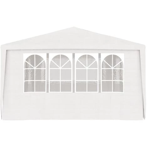 TRUE DEAL Tente De Réception Et Parois Latérales 4x6 M Blanc 90 G/m² 5 TRUE DEAL Tente De Réception Et Parois Latérales 4x6 M Blanc 90 G/m² – Image 3