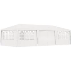 TRUE DEAL Tente De Réception Avec Parois Latérales 4x9 M Blanc 90 G/m²