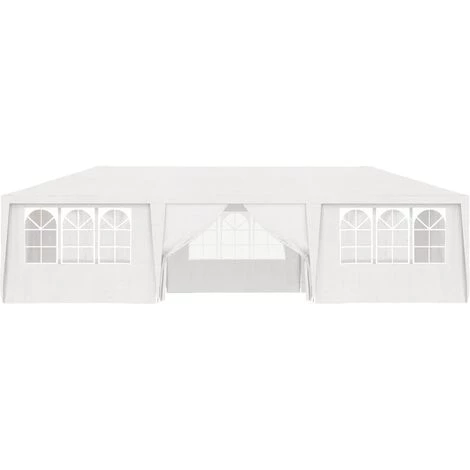 TRUE DEAL Tente De Réception Avec Parois Latérales 4x9 M Blanc 90 G/m² 5 TRUE DEAL Tente De Réception Avec Parois Latérales 4x9 M Blanc 90 G/m² - Image 3