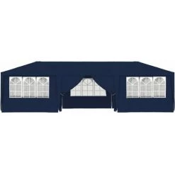 TRUE DEAL Tente De Réception Avec Parois Latérales 4x9 M Bleu 90 G/m² -Tente de réception Soldes 29437882 3