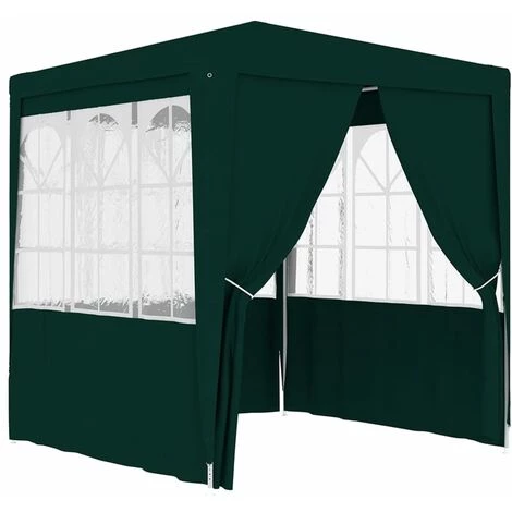 TRUE DEAL Tente De Réception Avec Parois Latérales 2x2 M Vert 90 G/m² 4 TRUE DEAL Tente De Réception Avec Parois Latérales 2x2 M Vert 90 G/m² - Image 2