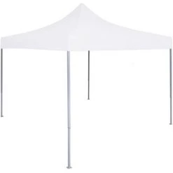 TRUE DEAL Tente Réception Pliable Professionnelle 2x2 M Acier Blanc
