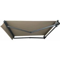 ICI STORE Store Banne Monobloc MOTORISÉ 2 X 1,5 M Anthracite - DICKSON® TAUPE - TAUPE