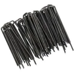 ESTEXO Piquets Ancrage Au Sol 100x13mm 100 Piquets De Tente Clou Au Sol Non Galvanisé -Tente de réception Soldes 29542287 5