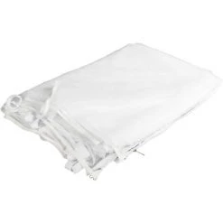 MAXSTORE Instent® Moustiquaire Pour Tonnelle 3 X 3m Coloris Blanc, 2 Fermetures à Glissières Et Sangles Scratch Pour Fixation Des Panneaux Latéraux -Tente de réception Soldes 29547665 2