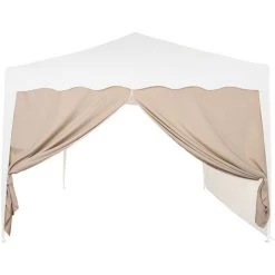 INSTENT® Panneau Latéral Avec Fermeture à Glissière, Sans Fenêtre, Coloris Au Choix - Couleur : Beige - Beige