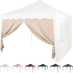 INSTENT® Panneau Latéral Avec Fermeture à Glissière, Sans Fenêtre, Coloris Au Choix - Couleur : Beige - Beige 11 INSTENT® Panneau Latéral Avec Fermeture à Glissière, Sans Fenêtre, Coloris Au Choix - Couleur : Beige - Beige -Tente de réception Soldes 29547669 5