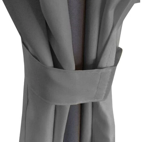 TRUE DEAL Velvédère Avec Rideaux Rond 3,5 X 2,7 M Anthracite 6 TRUE DEAL Velvédère Avec Rideaux Rond 3,5 X 2,7 M Anthracite - Image 4