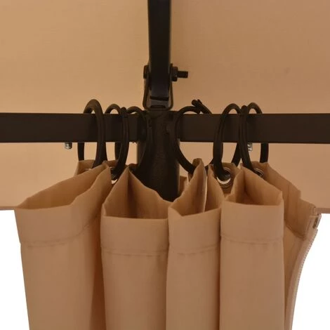 TRUE DEAL Chapiteau Tente De Jardin Avec Rideaux Hexagonal 360 X 265 Cm 6 TRUE DEAL Chapiteau Tente De Jardin Avec Rideaux Hexagonal 360 X 265 Cm - Image 4