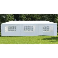 FRANKYSTAR Tente De Réception 3x9 Waterproof 3x9 White Party Tent/gazebo Waterproof Pour Les Foires Et Marchés -Tente de réception Soldes 29810013 4