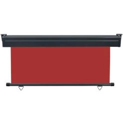 ASUPERMALL Auvent Lateral De Balcon 170x250 Cm Rouge -Tente de réception Soldes 29988895 4