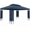 CASARIA Tonnelle De Jardin Elda 3x4 M Tente De Réception Avec Toile Hydrofuge Pavillon Pergola 2,60 M Mobilier Extérieur Bleu -Tente de réception Soldes 30135240 1