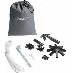 CASARIA Tonnelle De Jardin Lorca 3x3 M Tente De Réception Avec Toile Hydrofuge Pavillon Pergola 2,60 M Mobilier Extérieur Bleu -Tente de réception Soldes 30291365 5