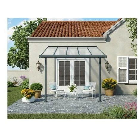 PALRAM Toit Terrasse SIERRA PATIO COVER 3x3 - Gris 4 PALRAM Toit Terrasse SIERRA PATIO COVER 3x3 - Gris – Image 2