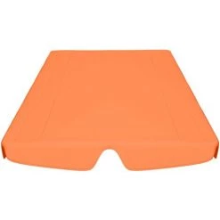 TRUE DEAL Toit De Rechange Balançoire De Jardin Orange 192x147 Cm 270 G/m² -Tente de réception Soldes 30363297 4