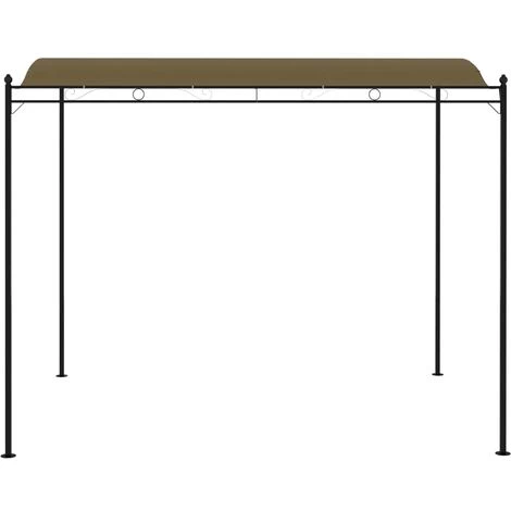 TRUE DEAL Auvent De Parasol 3x2,5 M Taupe 180 G/m² 4 TRUE DEAL Auvent De Parasol 3x2,5 M Taupe 180 G/m² – Image 2